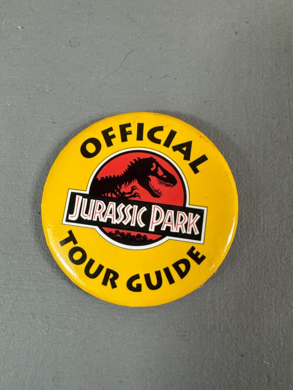 Jurassic Park Tour Guide Button Pin